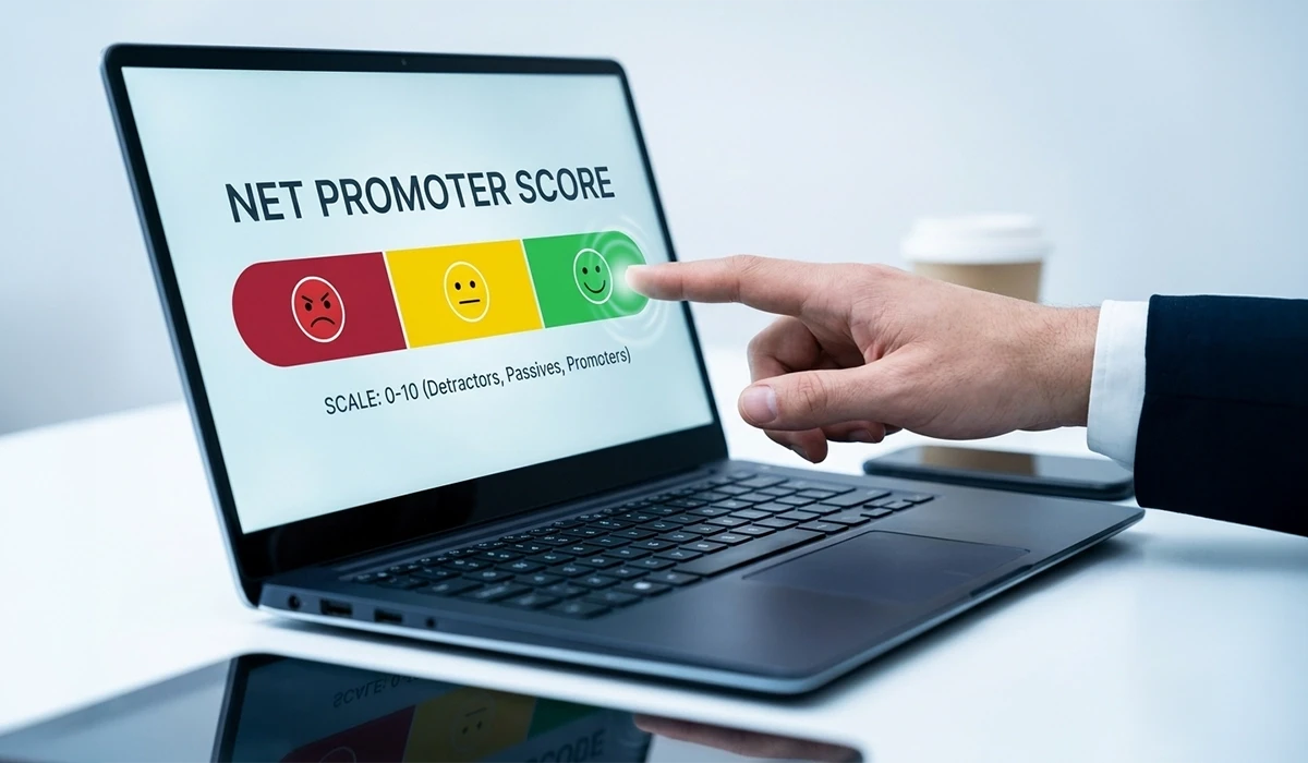 Net Promoter Score feedback scale used in NPS survey services UAE to measure customer loyalty, advocacy, and business performance