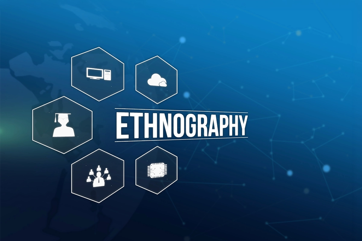 Digital Network Diagram Explaining Core Concepts in Ethnography