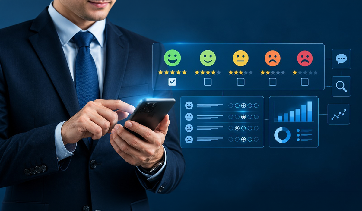 Customer Satisfaction Survey Company analysing customer feedback and satisfaction ratings